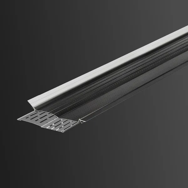 Perforated aluminum gutter guard installation